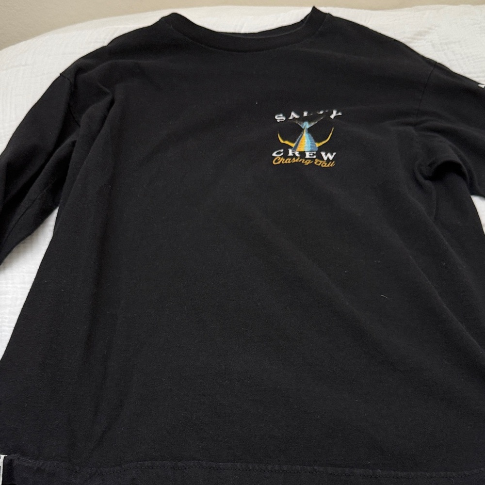Salty Crew Black Long Sleeve with Colorful Logo